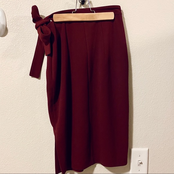 EXPRESS High Waisted Side Tie Pencil Skirt - Picture 4 of 8